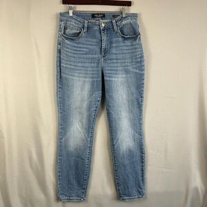 Judy Blue Jeans Women's‎ 11/30 Blue Denim Cotton Stretch Tapered Leg Zip Fly